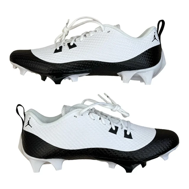 Size 12 N I-K-E Jo r-dan Vapor Edge Speed 360 2 Black White Concord Football Cleats