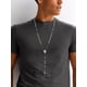thumbnail image 2 of Collar con forma de rosario Supcare de acero inoxidable para hombre y mujer, 2 of 9