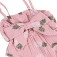 thumbnail image 3 of 2Pcs Baby Summer Wear Pineapple/Polka Dot Romper + Bowknot Headband Set, 3 of 9