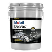Mobil Delvac Extreme Heavy Duty Full Synthetic Diesel Engine Oil 15W-40, 5 Gallon