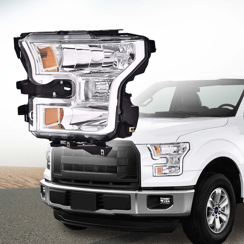 PIT66 Headlight  Halogen Headlight Headlamp Left Driver Side Fit For Ford F150 2015 2016 2017