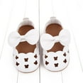 thumbnail image 6 of Xfvqtps Baby Girls Walking Shoes Mary Jane Hollowing Out Bowknot Hook Loop Cute Soft Non Slip Spring and Summer Toddler Shoes Breathable Sweat Baby Shoes White, 6 of 9