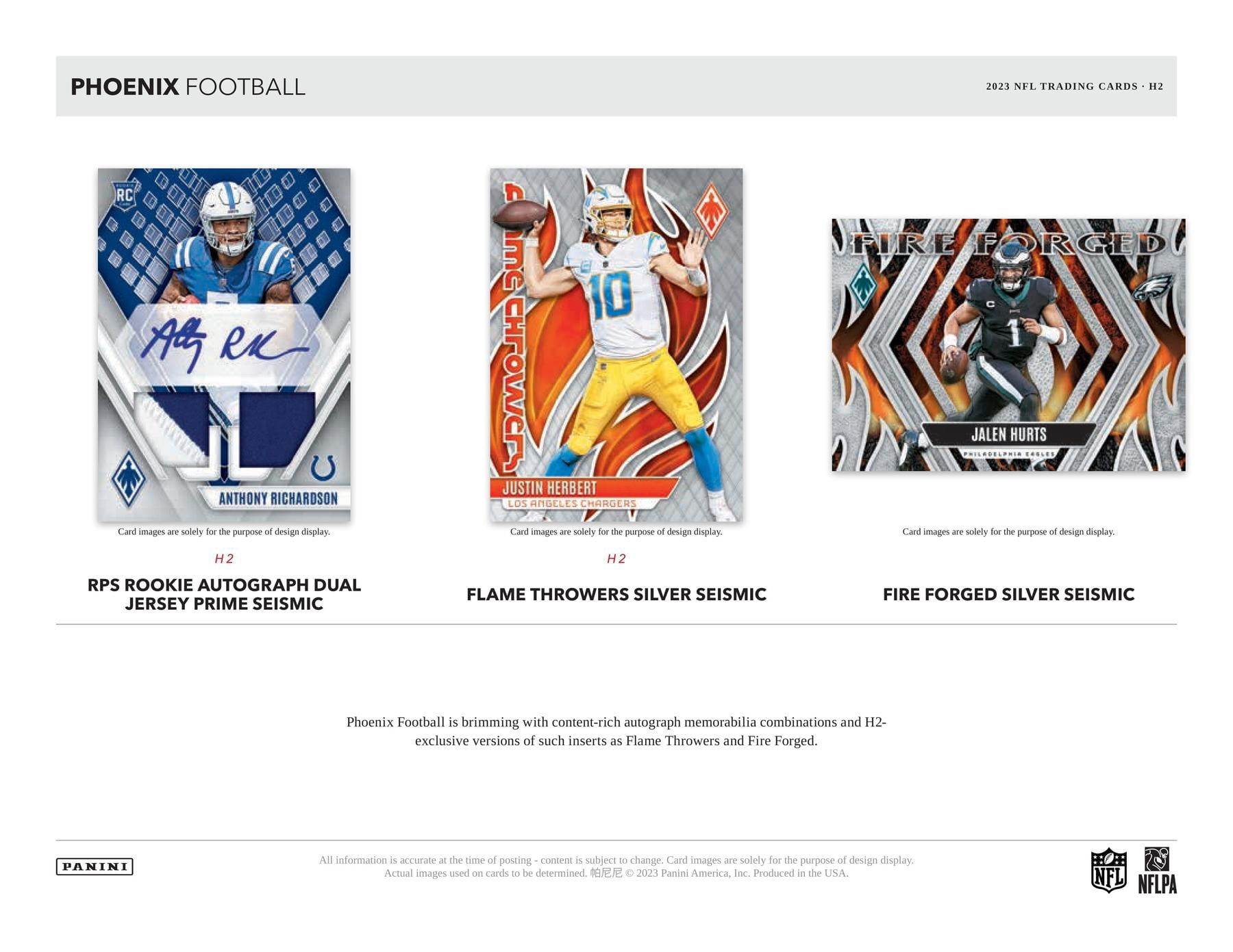 2023 Panini Phoenix Football Hobby Hybrid H2 Box