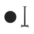 thumbnail image 5 of Flash Furniture 24'' Round Black Laminate Table Top with 22'' x 22'' Bar Height Table Base, 5 of 6