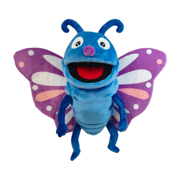 Animal Hand Puppets 12 Inch Butterfly Plush Dinosaur Animals Hand Puppet Toys Role-Play Toy Puppets for Kids Storytelling Imaginative Pretend Play Teaching Preschool