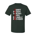 thumbnail image 2 of Wild Bobby, Best Dad Father Traits Qualities, Father's Day, Men Graphic Tees, Forest Green, 4X-Large, 2 of 3