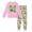 Light Pink, variant on 67 Six Seven Letter Outfits Set For Kids Outfits Set Casual Girls 67 Doodle Print Long Sleeve Homewear Soft Two Piece Sleepwear Light Pink 2-3 Years