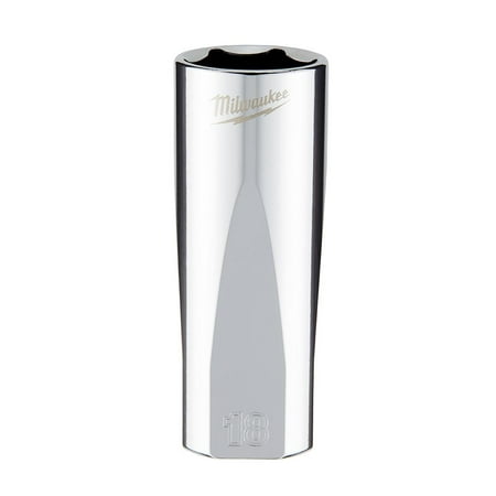 UPC: 0045242566143 | Milwaukee-45-34-0118 3/8 in. Drive 18mm Metric 6-Point Deep Socket