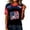 Black&01-D0625, variant on Women Jersey Shirt 2026 USA Flag Print Patriotic Shirts for Women Funny Red White and Blue Sports Short Sleeve 4th of July Shirts for Women Red XXXL
