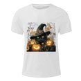 thumbnail image 4 of Blusas y camisas de manga corta y cuello redondo para hombre. Blusas/camisetas de manga corta con cuello redondo y estampado de Halloween para hombre. Blusa para hombre., 4 of 5