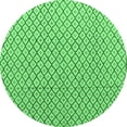 thumbnail image 1 of Ahgly Company Indoor Round Solid Emerald Green Modern Area Rugs, 3' Round, 1 of 4