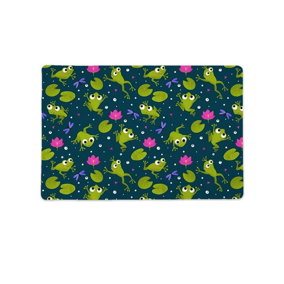 Frog Pattern Mat Rectangle -Image by Shutterstock,