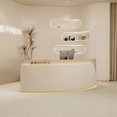 thumbnail image 4 of Podium Stand Church Front Desk Reception Counter Office Desk Luxury Cafe Counter Checkout Theke Rezeption Beauty Salon Furniture My Lux Decor Round, 4 of 12