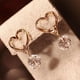 thumbnail image 2 of Pendientes de circonita Xihbxyly Liquidación de verano en forma de corazón para mujer, 2 of 3