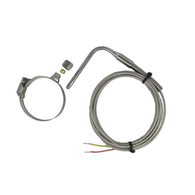 Exhaust GasTemperature EGT Sensors K Type Clamp 1~2" & Adjustable Insert Length & 2m Cable