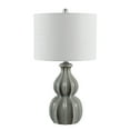 thumbnail image 2 of SAFAVIEH Wade 24.5 in. Gourd Ceramic Table Lamp, Grey, 2 of 4
