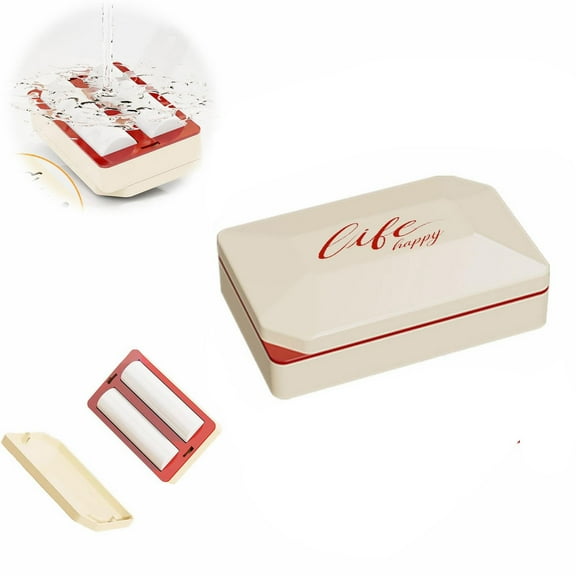 Portable Washable Lint Roller Cream White, Portable Washable Lint Roller Portable, Home and Kitchen, 1 Hair Remover, By Meiiso