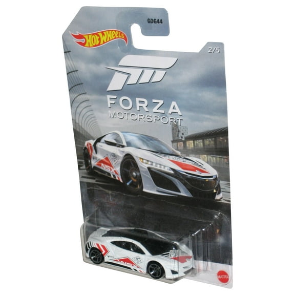 Hot Wheels Forza Motorsport (2019) White '17 Acura NSX Toy Car 2/5