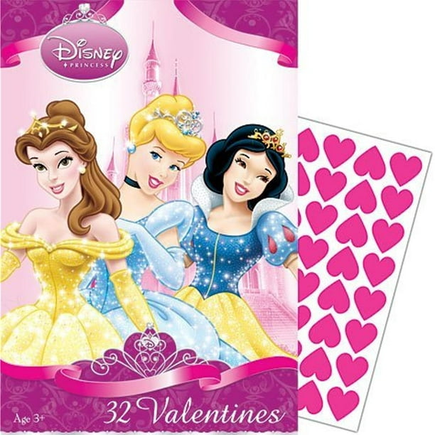 Disney Princess Valentine's Day Cards 32ct