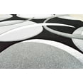thumbnail image 6 of Premium Hand Carved Abstract Modern Rug Contemporary Colorful Thick Carpet Design 1062 (2'6"x3'9",Grey-White), 6 of 9