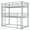 Twin Triple Bunk Bed Silver, variant on DreamBuck Triple Bunk Bed, Twin Size Metal Bunk Beds with Trundle for 4, Teens, with Built-in Ladder, Safety Guardrails, No Box Spring Needed, Noise Free for Dorm, Bedroom, Guest Room, Black