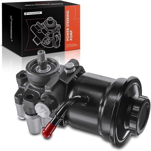 A-Premium Power Steering Pump with Reservoir Compatible with Toyota 4Runner 1996-2000 Tacoma 1996-2001 2.4L 2.7L Gas