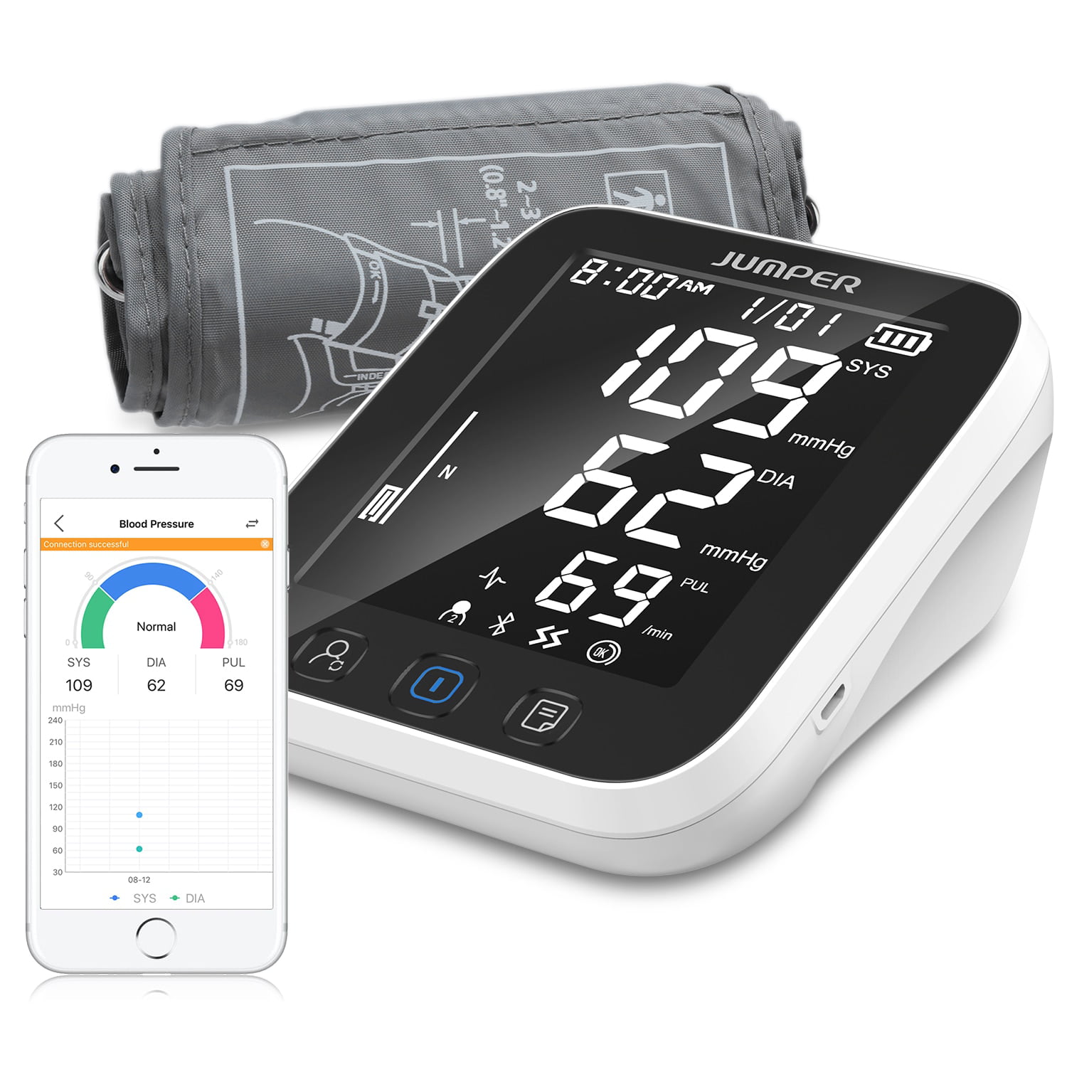 Lazle Automatic Blood Pressure Monitor Model JPD-HA101