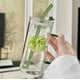 thumbnail image 5 of Vaso Cuadrado de Vidrio con Asa de Nudo y Pajita | Cristalería Transparente para Café y Leche de 400 Ml | Resistente a Altas Temperaturas | Incluye Tapa y Pajita, 5 of 6