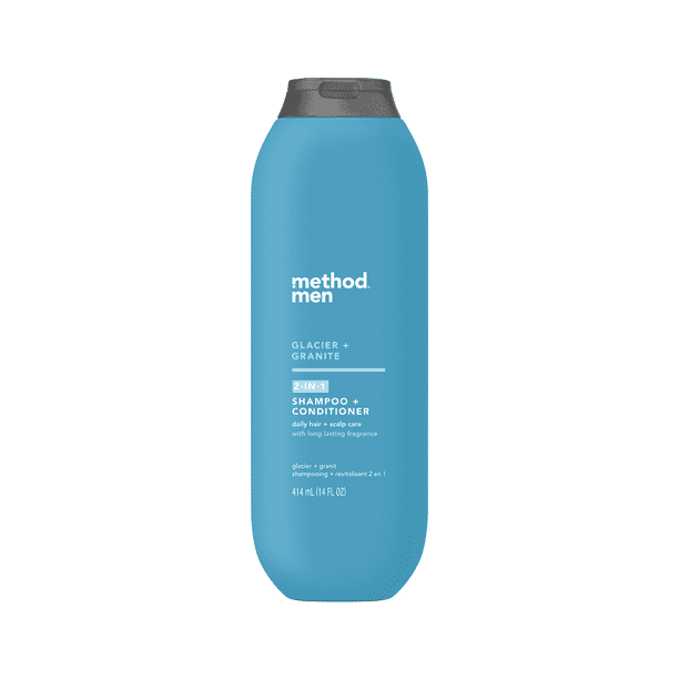Method Men 2 in 1 Daily Shampoo + Conditioner, Glacier + Granite, 14 fl