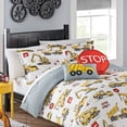 thumbnail image 4 of WAVERLY Kids Under Construction Modern Graphic 3-Piece Reversible Comforter Set, Full/Queen, Multicolor, 4 of 8