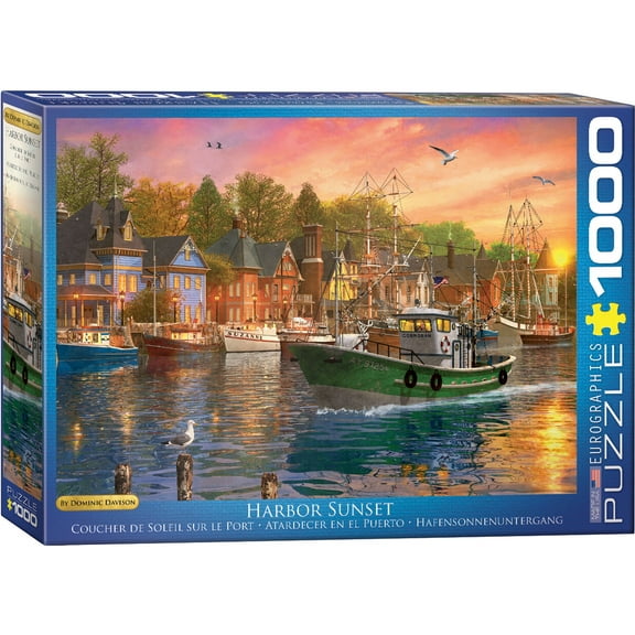 Harbor Sunset by Dominic Davison 1000-Piece Puzzle