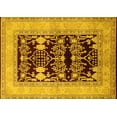 thumbnail image 1 of Ahgly Company Indoor Rectangle Oriental Yellow Industrial Area Rugs, 8' x 12', 1 of 4
