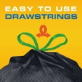 thumbnail image 2 of Xtratuff MegaFlex 30 Gallon Kitchen Drawstring Trash Bags – 90 Count, Black, Unscented, Heavy Duty with Leak & Tear Protection, 2 of 8