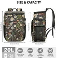 thumbnail image 3 of Backpack Cooler,Soft Backpack Coolers Insulated Leak Proof Travel Cooler Bag Waterproof Lunch Picnic Beach Work Trip Thermal Bag Drink Beverage Beer Bag Cooler Mushroom, 3 of 6
