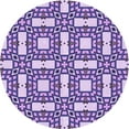 thumbnail image 1 of Ahgly Company Machine Washable Indoor Square Transitional Purple Amethyst Purple Area Rugs, 3' Square, 1 of 7