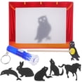 thumbnail image 1 of 1 juego de marionetas de sombras chinas para hacer tú mismo, juguete educativo tradicional de teatro para niños, marionetas interactivas para contar historias y aprender cultura., 1 of 8