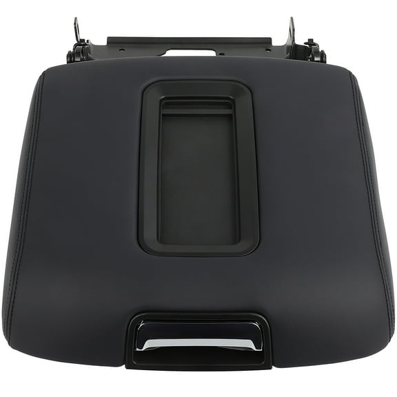 SCITOO Center Console Lid Kit Compatible with 2014 2015 2016 2017 2018 2019 for Chevy for Silverado for GMC Sierra 1500 2500 3500 Dark Gray Armrest Cover Replacement L0227083AA