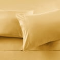 thumbnail image 3 of 1100 Thread Count 100% Egyptian Cotton 4-Piece Bed Sheet Set (1 Flat, 1 Fitted Sheet, 2 Pillow Covers) 27 Inches Deep Pocket Solid Pattern, 3 of 4