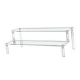 thumbnail image 1 of DIY Action Figures Display Shelf Holder Acrylic Cupcakes Dessert Organizer Durable Space Saver for Table, Kitchen, Shop Versatile Use Two Tiers, 1 of 8