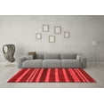 thumbnail image 3 of Ahgly Company Indoor Rectangle Abstract Red Modern Area Rugs, 2' x 4', 3 of 4