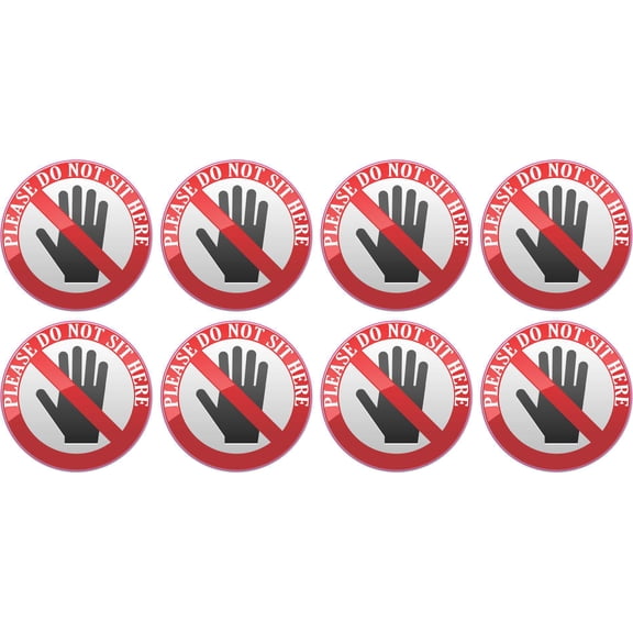 StickerTalk Do Not Sit Here Vinyl Stickers, 1.5 inches x 1.5 inches