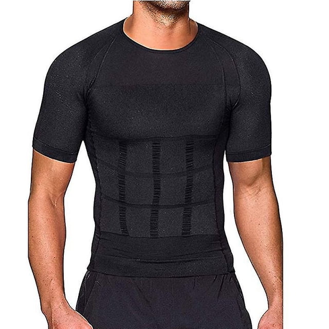 Camiseta de tonificación corporal para hombre, camisa de postura correctiva moldeadora de cuerpo, cinturón adelgazante, corsé de compresión para quemar grasa en el abdomen