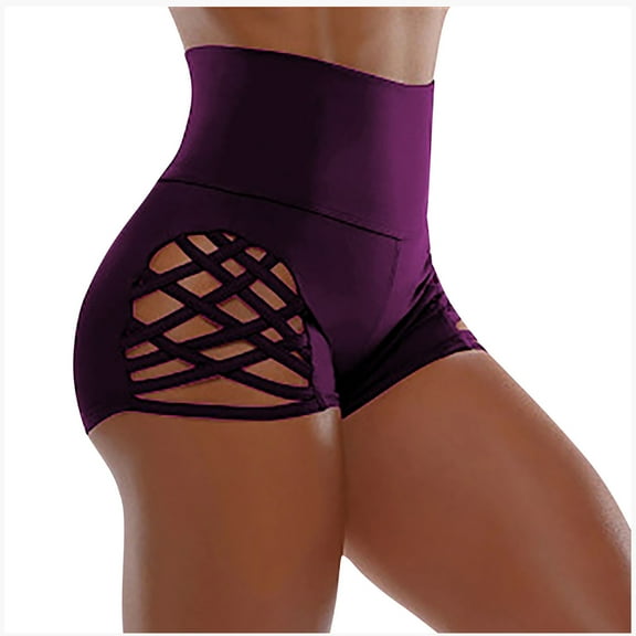 Bigersell High Waisted Underwear for Women Clearance Period Panties Cheeky Panty Style P-1230 Nylon Brief Panties Thong Briefs Mid Waist Women Cheeky Panties Purple S