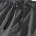 thumbnail image 5 of LTTVQM Mens Casual Shorts Cotton Drawstring 2026 Trendy Summer Beach Stretch Twill Chino Work Golf Shorts Gray 3XL, 5 of 8