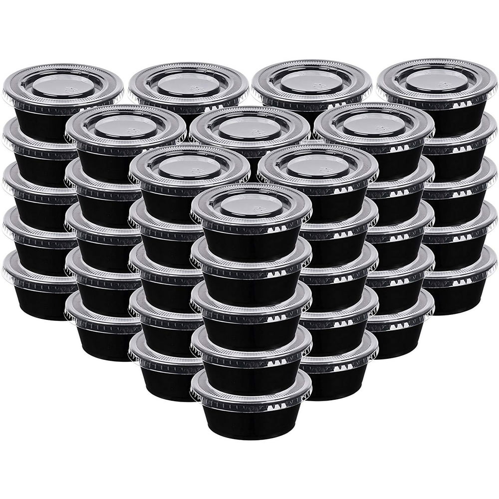 Plastic Jello Shot Cups By Green Direct Disposable Black 4 oz Cups
