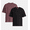 Black Soot/Dark Cherry, variant on All Gender Cotton Oversize Tee with Short Sleeves, Men's and Big Men's