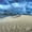 White Sand Dunes, variant on Elephant Stock Seascape Lightning Storm Wall Art - Horizontal Multi Panel Canvas - Living Room Wall Decor - Beach Multi Panel - Blue And Beige Decor - 23" x 14"