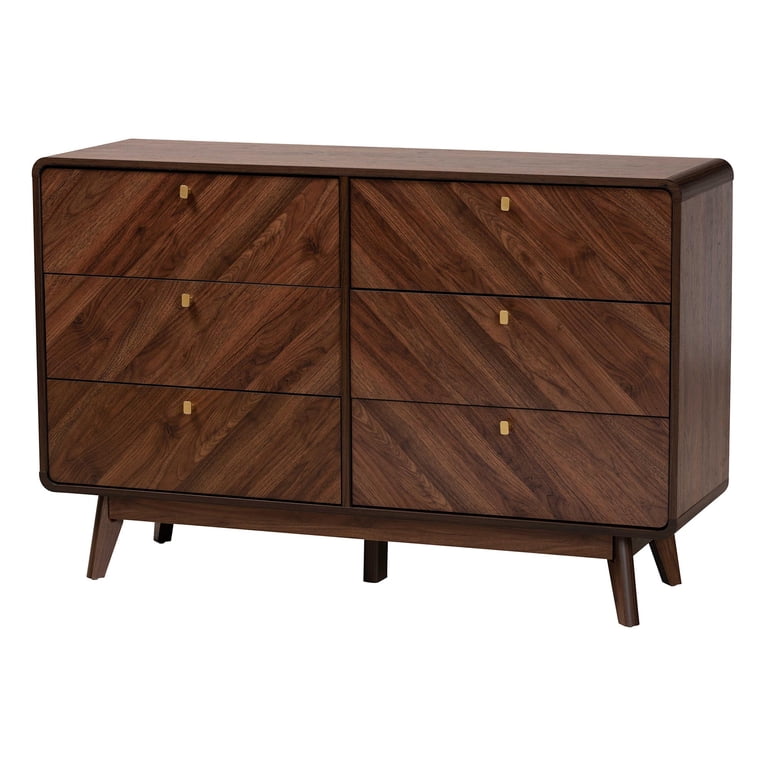 Baxton Studio Markell Mid-Century Modern Transitional Walnut Brown