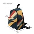 thumbnail image 3 of FORMRS Kids School Backpack with Front Zippered Pocket 12" Student Travel Daypack, Beige Stripes, 3 of 6