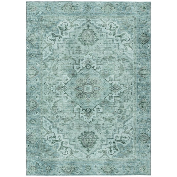 Dalyn Rugs Machine Washable Indoor/Outdoor Chantille ACN2164 Teal 2'6" x 3'10" Rug